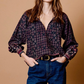 Sonya Top in Zocalo Rose Tan Print by Cleobella