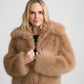Sienna Fur Jacket by Mauritius in Dark Sand