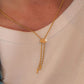 Annley Bolo Tie Necklace in Gold or Silver by Spurwest