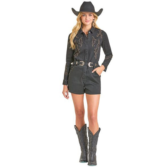 Cowgirl in black StyleBWR2D04922--01 outfit