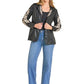 Cowgirl in black jacket and jeans, Style BW92D07219-01
