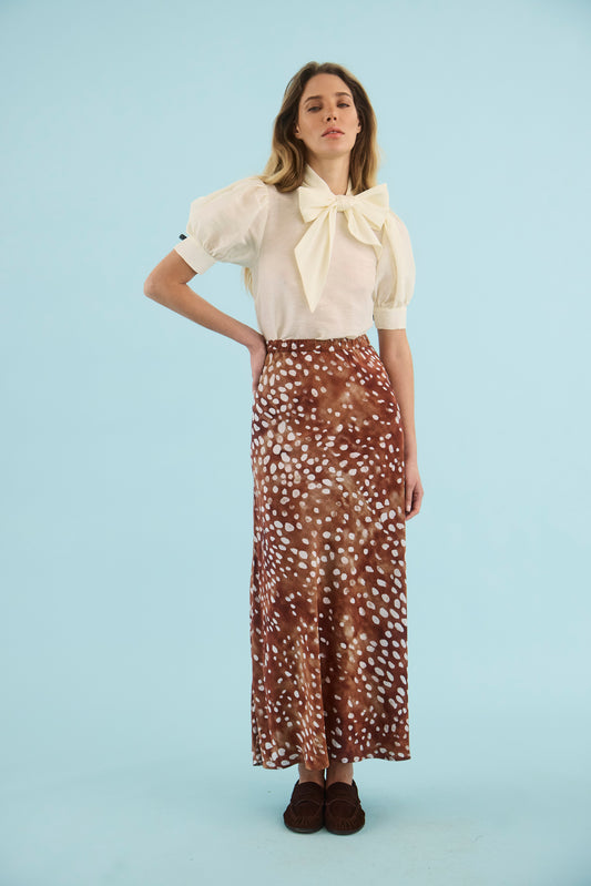 Suki Skirt in Dappled Doe by Hunter Bell