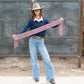 Boli - Gettin' Western by Fringe Scarves Red Plaid