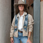 Boli - Gettin' Western by Fringe Scarves Navy Plaid