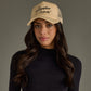 Bourbon Cowgirl Embroidered Foam Trucker Hat - Tan
