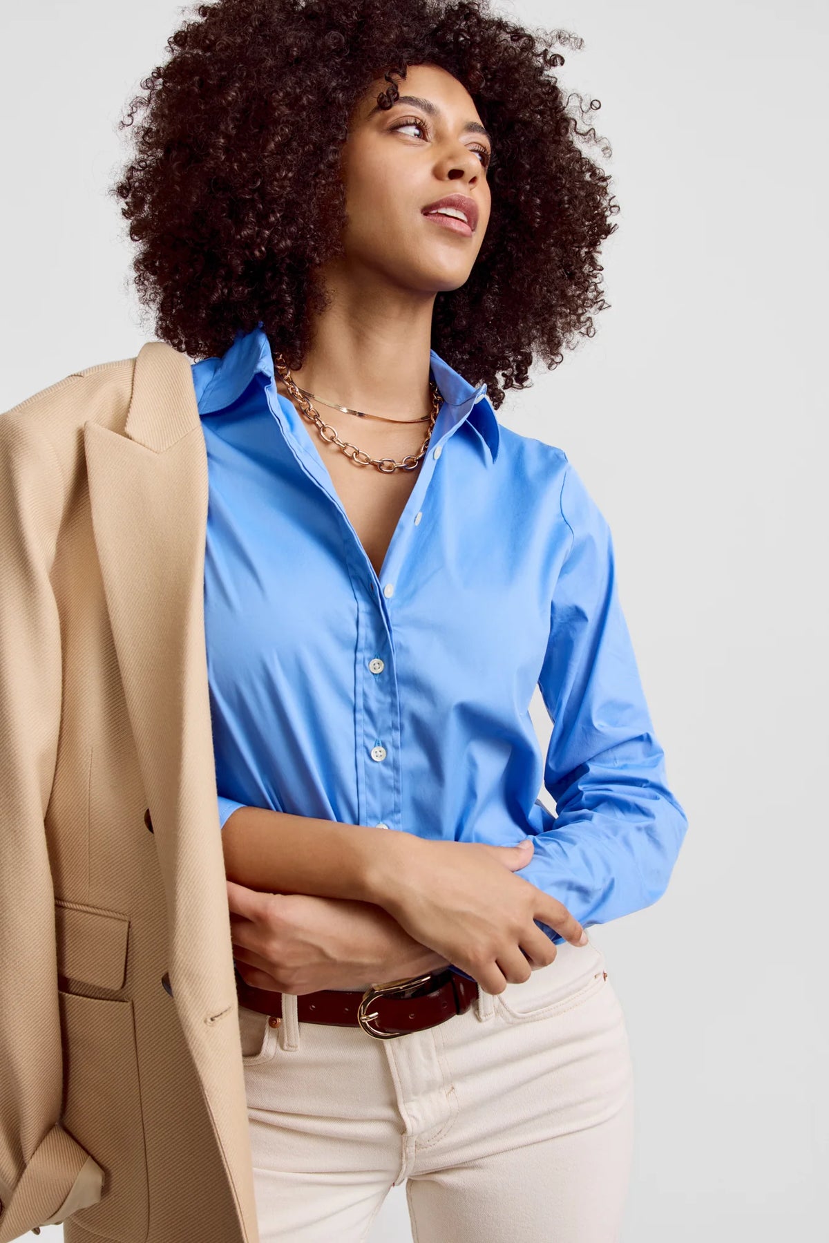 The Shirt by Rochelle Behrens - the Essentials Icon Shirt in French Blue