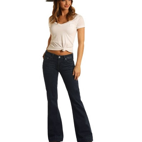 Mid Rise Extra Stretch Trouser Jeans Rock & Roll Denim