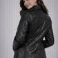 Yellie CF Leather Jacket, Black