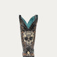 Black Sugar Skull Embroidery & Studs Western Boot - Corral Boots