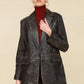 Vintage Wash Leather Blazer