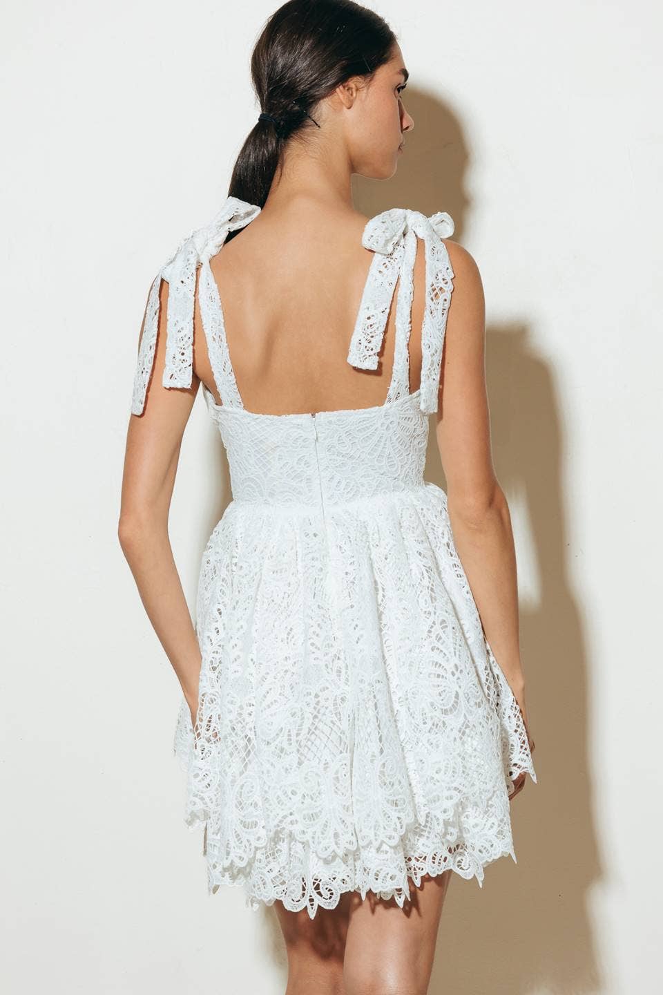 mini bachelorette dress Charmed Mini Dress White / L