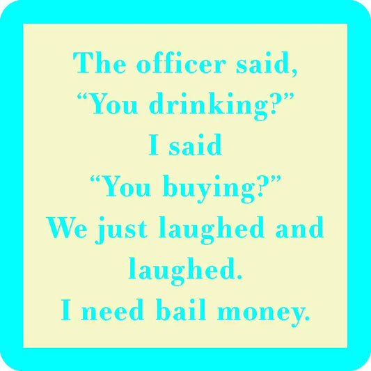 Text on a square with a teal border.