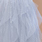 Swiss Dot Tulle Mesh Ruffle Maxi Skirt