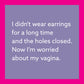 CARD Holes Closed | Funny Party Gift | Kitsch Greeting Cards