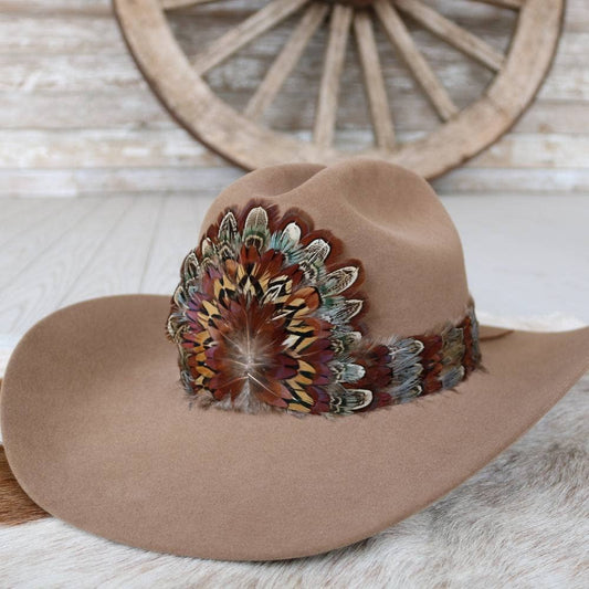Western Feather Hat Band - Rowan