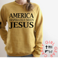 America Needs Jesus mauve sweatshirt