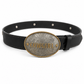 Annie Leather Belt with Cowgirl Buckle & Star Conchos in Black - Bourbon Cowgirl Exclusive