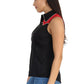 Atlanta Women's Sleeveless Shirt by H Bar C - Black and Red