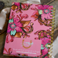 Western Pink Colorful Cowgirl Hardcover Notebook