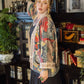 Friendship Love & Truth Cozy Fleece Boho Cardigan Kimono Jacket