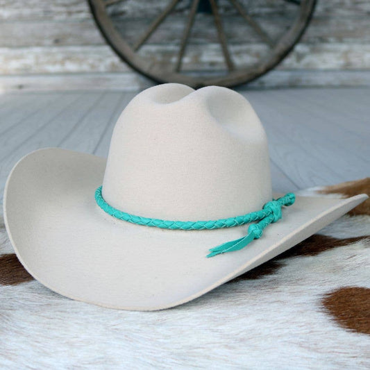 Cowboy hat with turquoise band