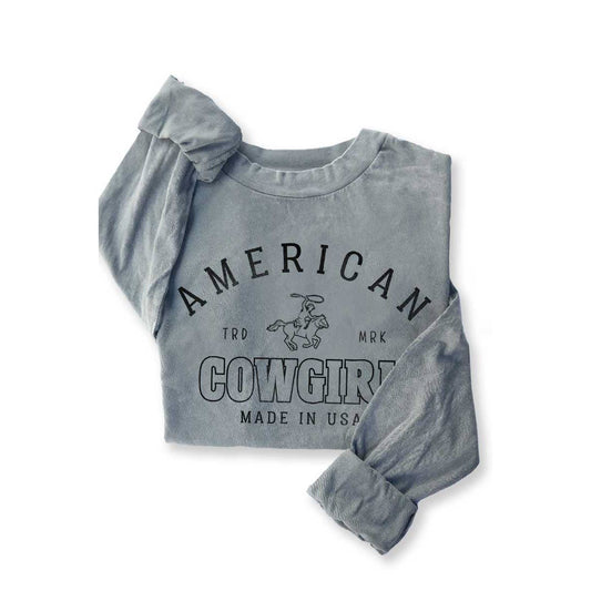 American Cowgirl Mineral Graphic Long Sleeve Tee
