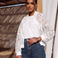 Lace Bomber Jacket, White or Black at Bourbon Cowgirl