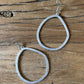 Funky Imperfect Silver Earrings