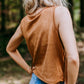 Vegan Suede Fringe Top Brown Western Tank at Bourbon Cowgirl