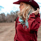 Silver & Turquoise Brim Biter by Hallett Peak - Snake