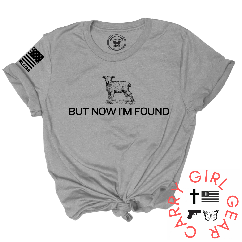But now I'm found tee, steel, unisex cut