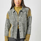 Star Embroidery Washed Jacket