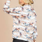 Wild Horses Print Western Button Down Shirt Blouse - Bourbon Cowgirl