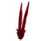 Western Feather Red Hat Pin