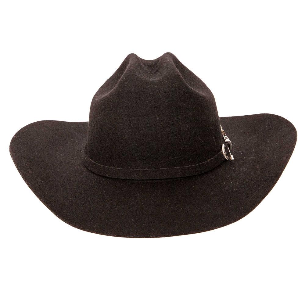 Cattleman | Womens Black Felt Western Cowgirl Hat - Bourbon Cowgirl