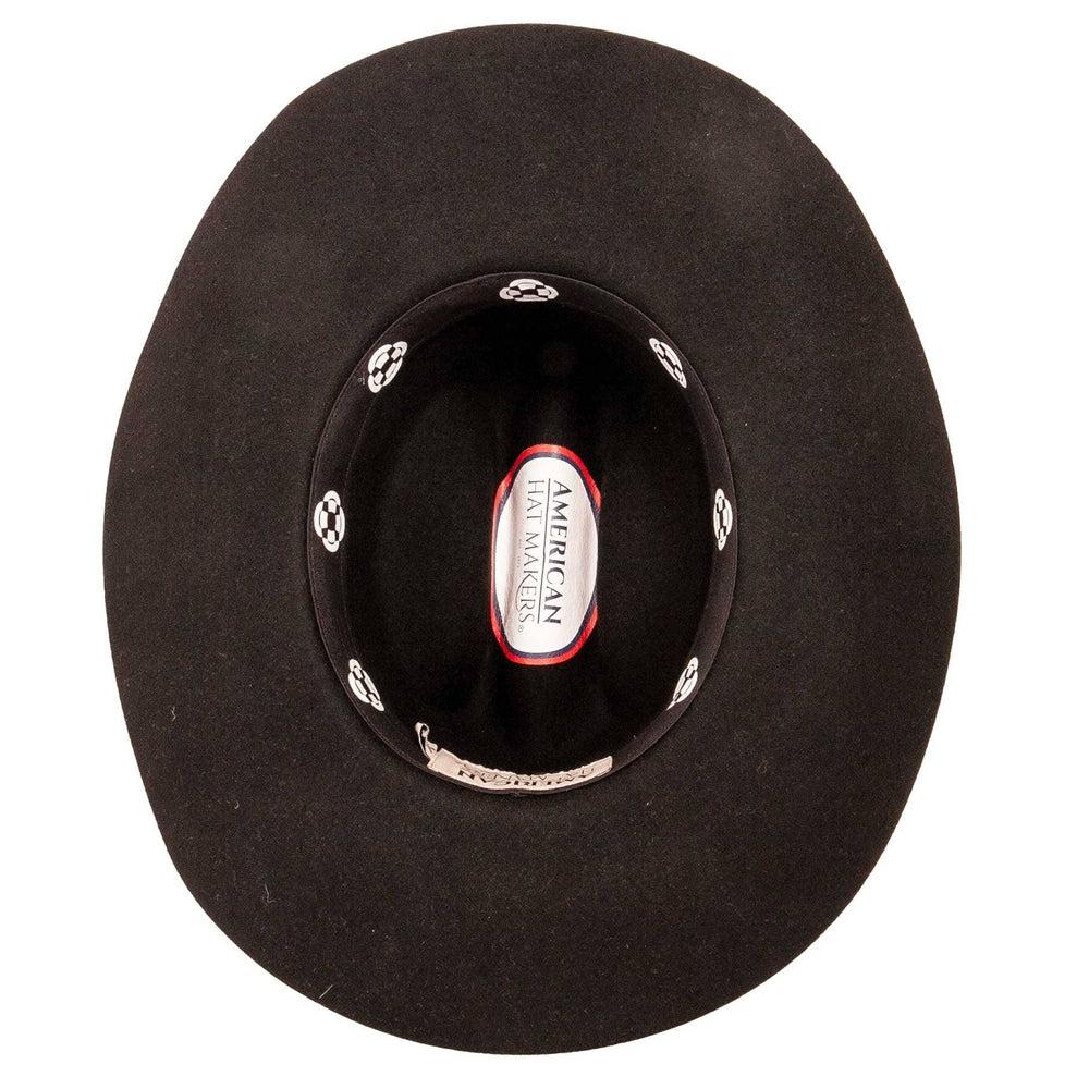 Cattleman | Womens Black Felt Western Cowgirl Hat - Bourbon Cowgirl