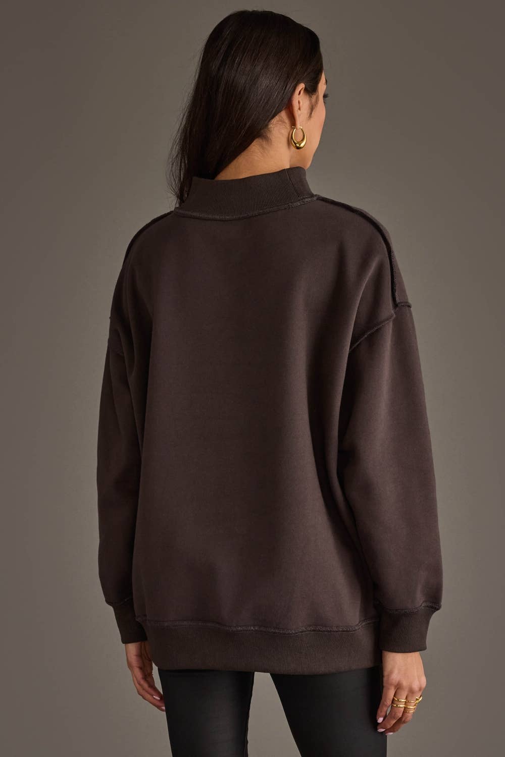 Dark Gray Whiskey & Bourbon Reversible Sweatshirt