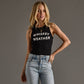 Black Whiskey Weather Tank Top