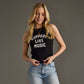Support Live Music Tank Top - Black