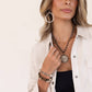 Funky Imperfect Silver Earrings