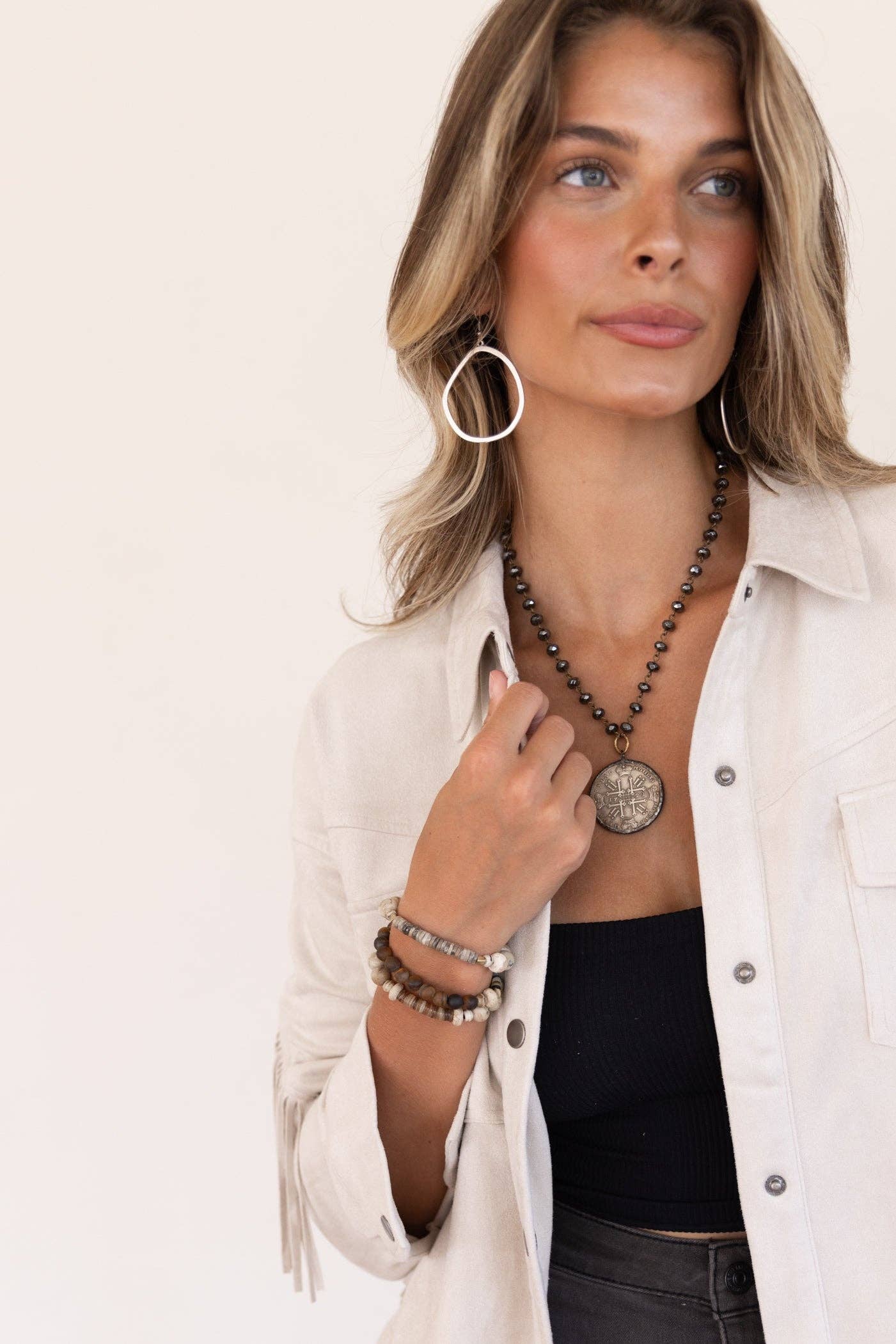 Funky Imperfect Silver Earrings