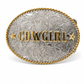 Annie Leather Belt with Cowgirl Buckle & Star Conchos in Brown - Bourbon Cowgirl Exclusive