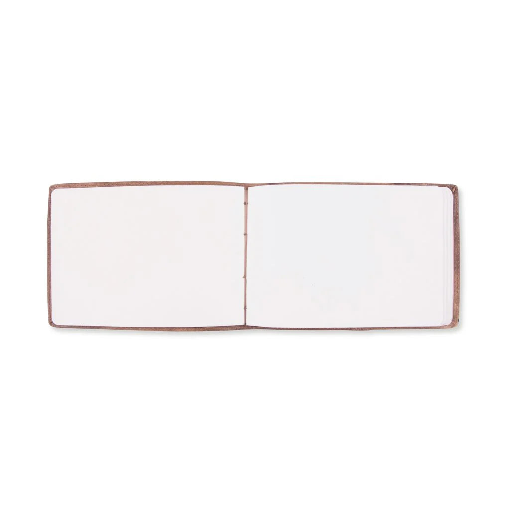 Mini Gratitude Journal in Sage Leather at Bourbon Cowgirl