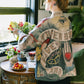 Friendship Love & Truth Cozy Fleece Boho Cardigan Kimono Jacket