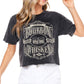 Woman in Bourbon Whiskey graphic tee
