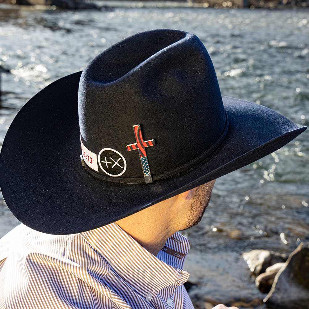 Cross Faith Hat for Men - American Made by Montana Silversmiths display picture 2