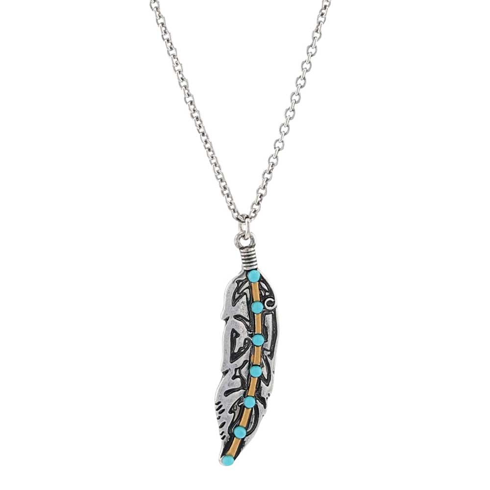 Turquoise Takeoff Attitude Necklace- Montana Silversmiths