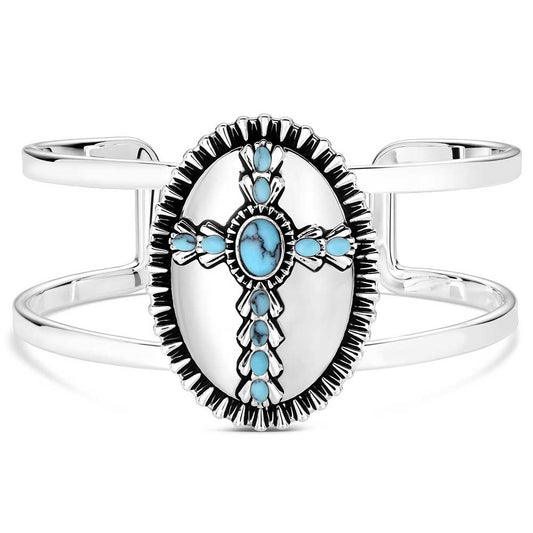 Unbroken Faith Cuff Bracelet - Montana Silversmiths