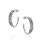Feathered Path Hoop Earrings- Montana Silversmiths