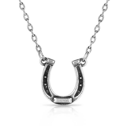 Horseshoe Pendant Necklace - Montana Silversmiths